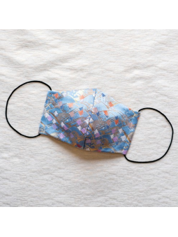 手工日本京都傳統織布口罩 - 千鳥 尺寸S...