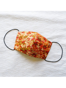 手工日本京都傳統織布口罩 - 紅葉 尺寸L...