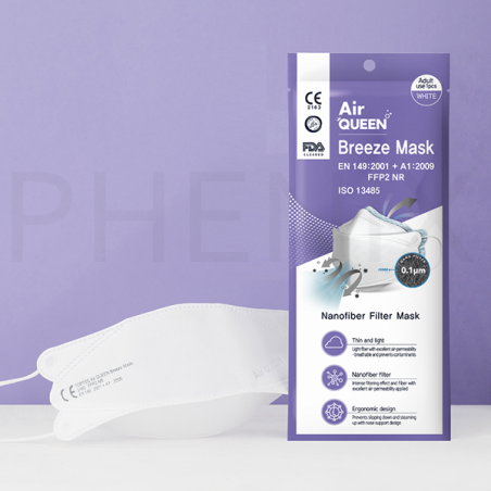 New Generation Nanotechnology CE FFP2 Mask- AIR QUEEN Breeze Mask